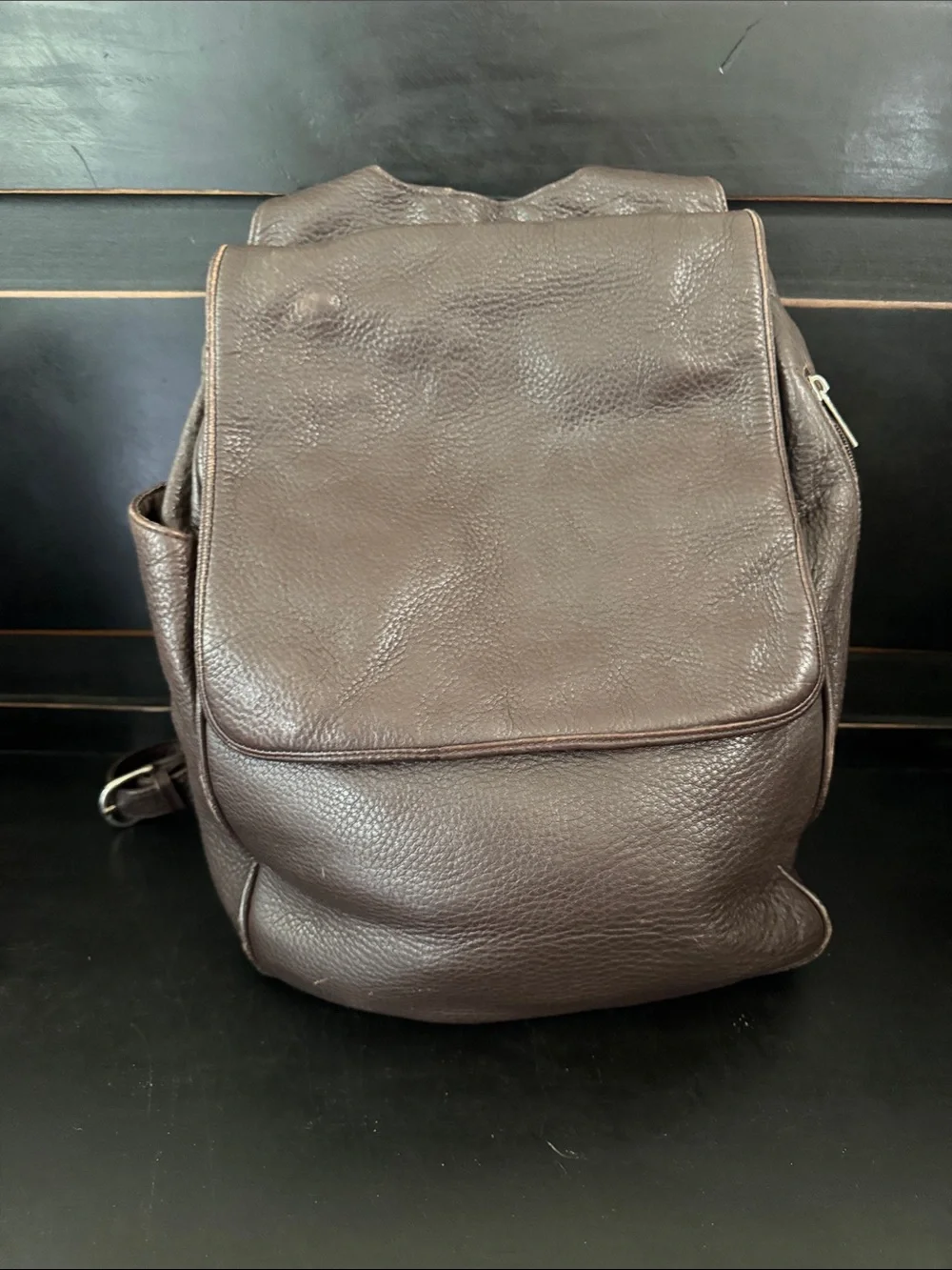 Ellington Dark Brown Leather Backpack